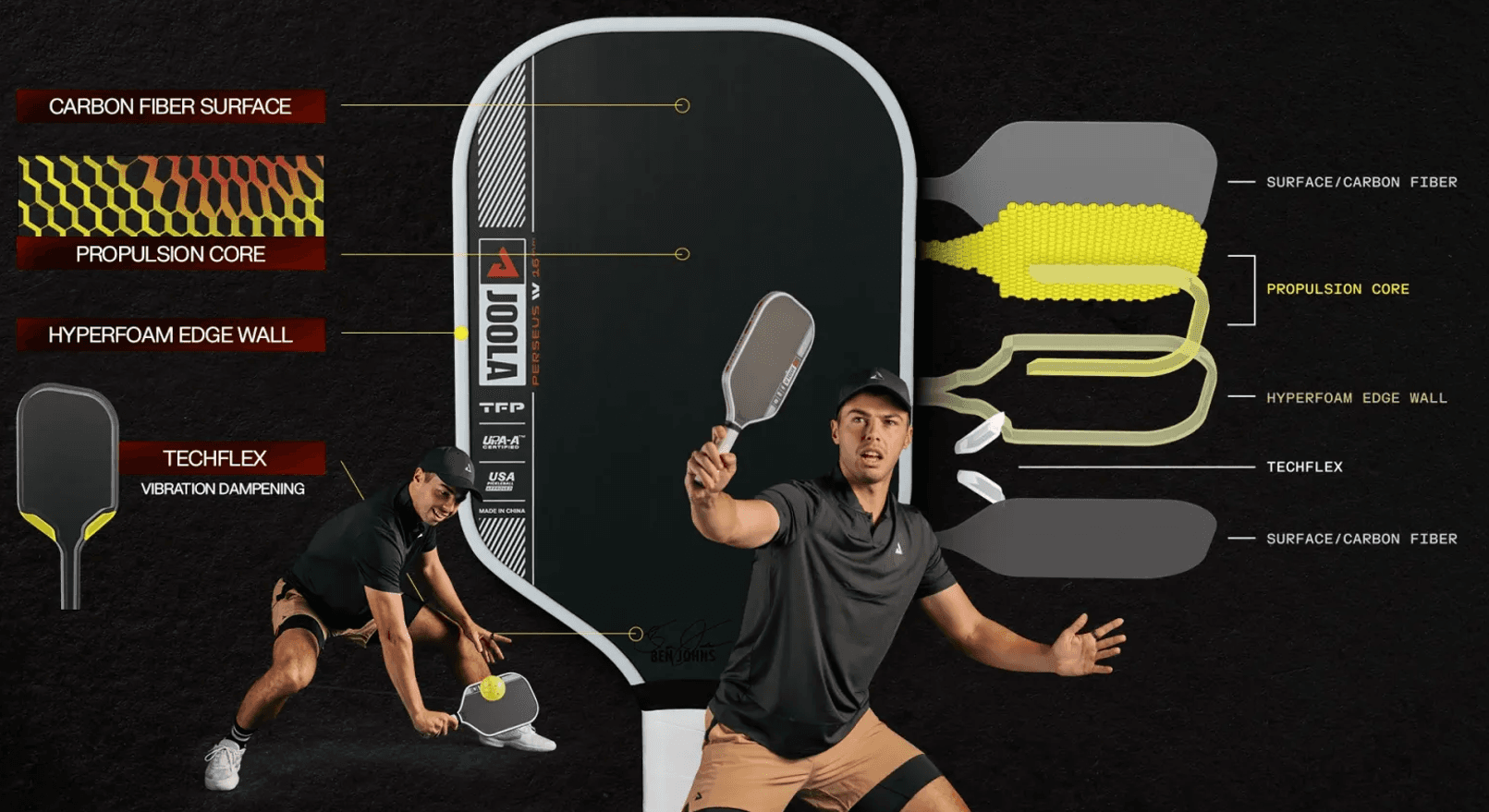 Detailed Review of the Joola Pro Gen IV Perseus Paddle: Cutting-Edge Technology and Ben Johns' Choice